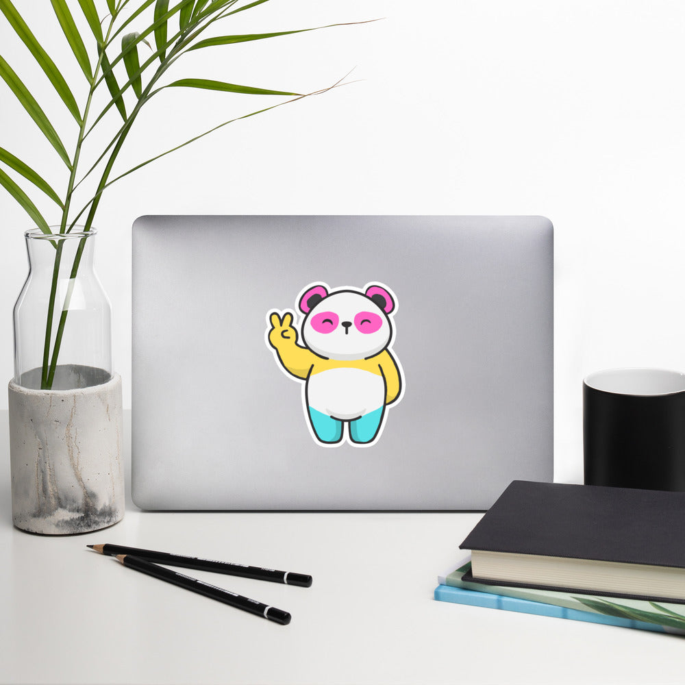 Peaceful Pan Panda Vinyl Sticker (Free Shipping!)