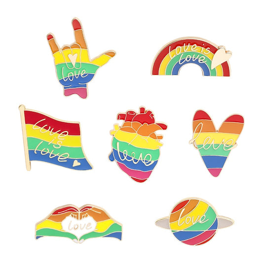 Rainbow Pride Enamel Pin Set (just for you, or to share as gifts!)